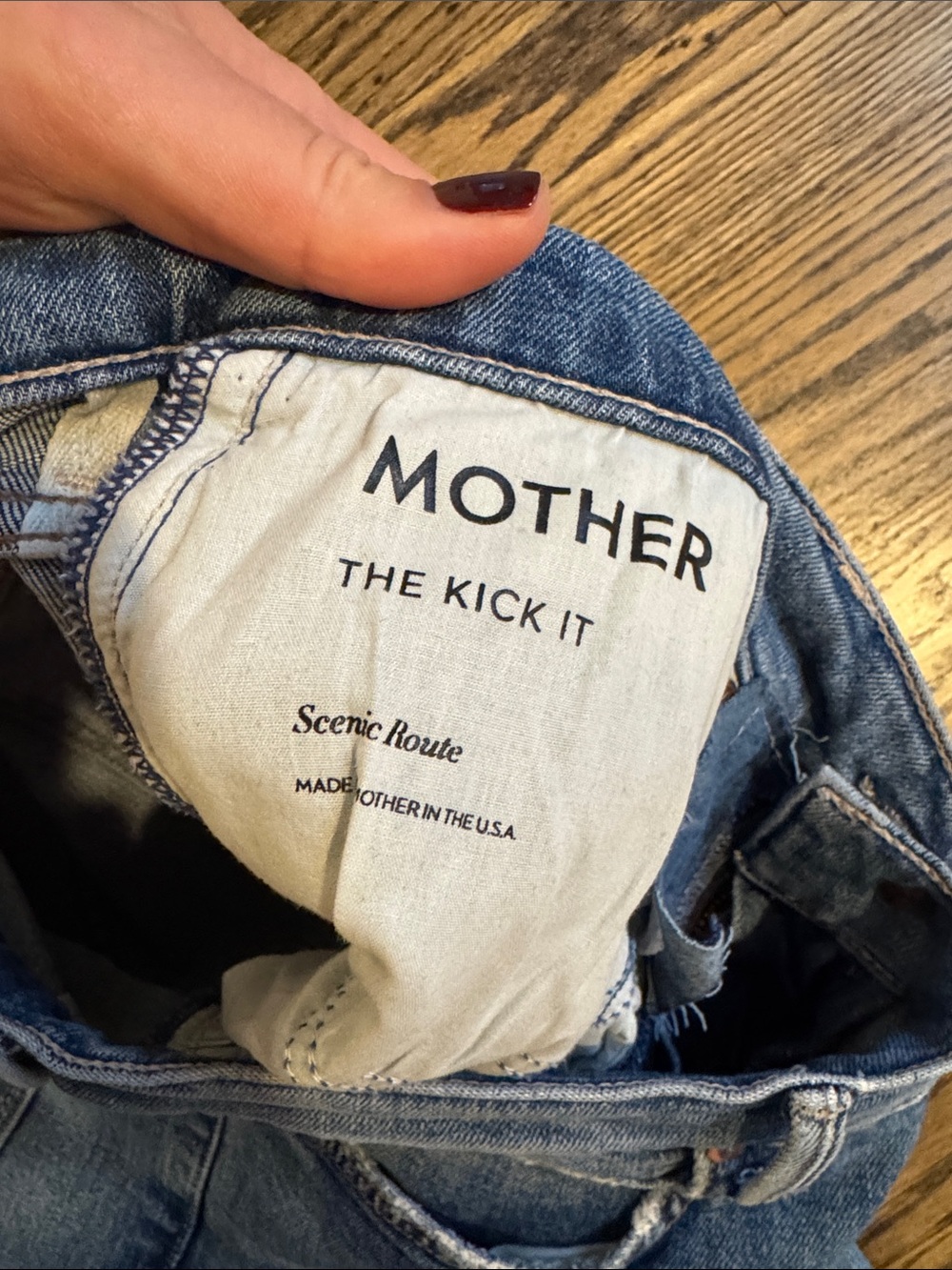 MOTHER The Kick It Jeans in Light Blue Denim
